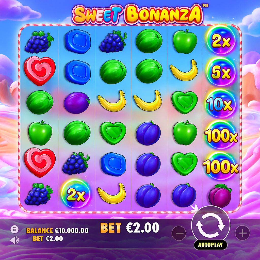 Vulkan Vegas - Sweet Bonanza Slot Game